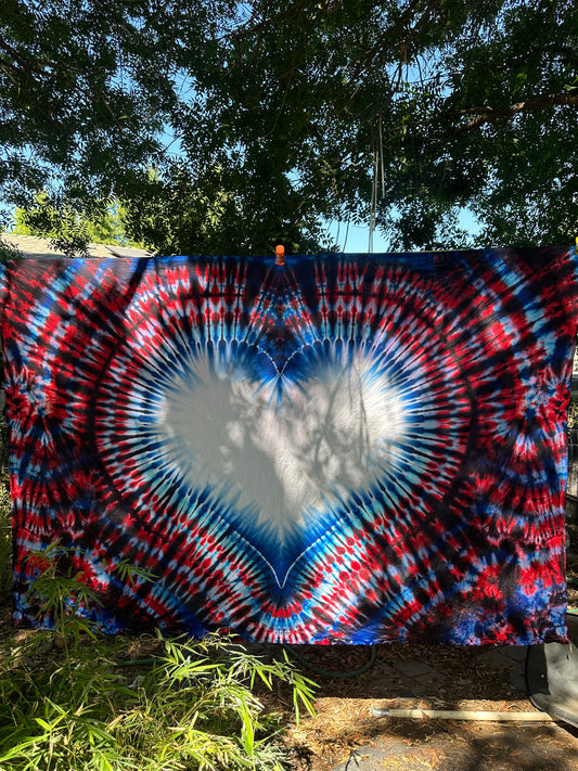 Red, White, and Blue Heart